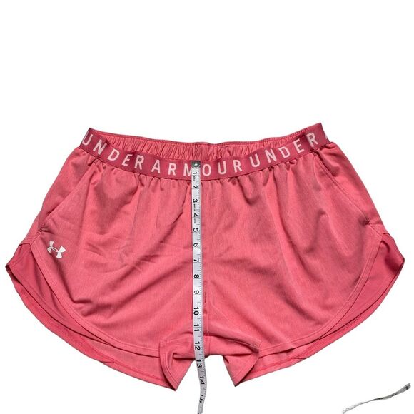 Under Armour Pink Lemonade Running Athletic Shorts Sz XXL - Picture 4 of 12